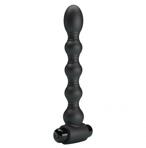 MR PLAY - LinEn Vibrating Anal Plug (Battery - Black)